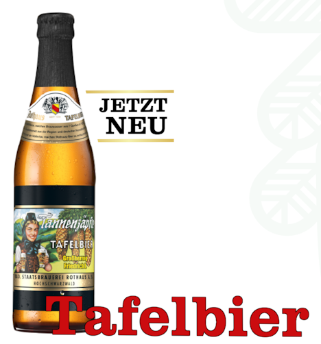 Tannenzäpfle Tafelbier - neu im Angebot